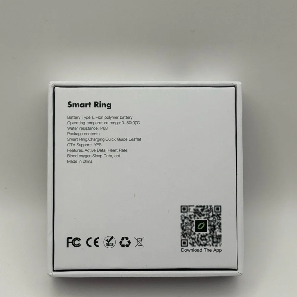 Luck Ring Smart Ring- Brushed Silver/Grey Size 9 or 11